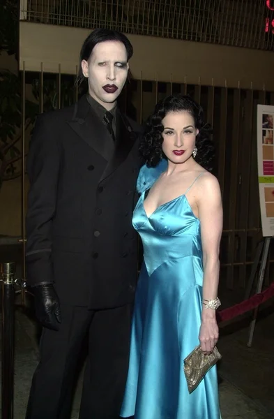 Marilyn Manson y Dita Von Teese — Foto de Stock