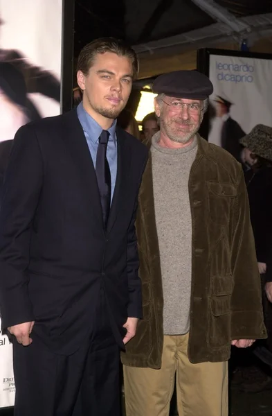 Leonardo dicaprio och steven spielberg — Stockfoto