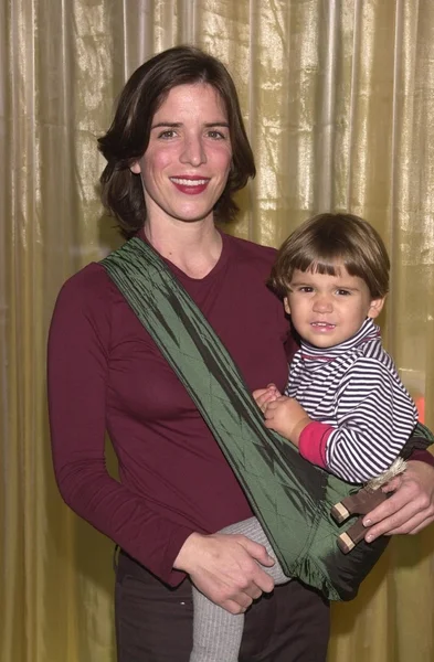 Quinn Cummings és lánya Anneka — Stock Fotó