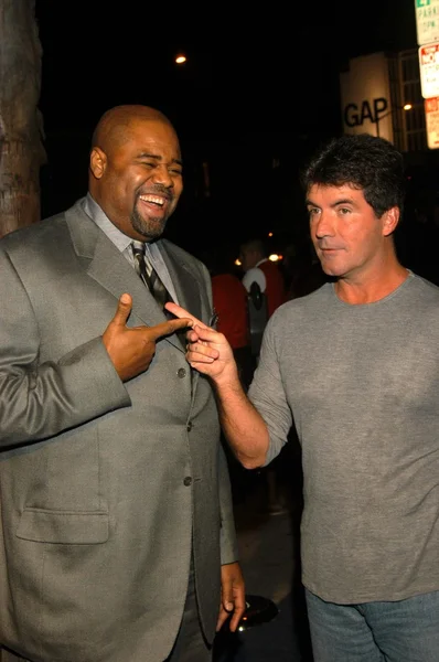 Chi McBride and Simon Cowell — Stock Photo, Image