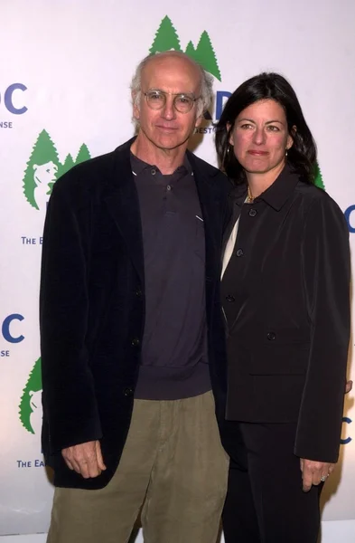 Larry David y su esposa Laurie — Foto de Stock