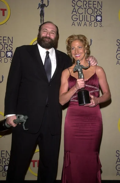 James gandolfini och edie falco — Stockfoto