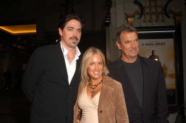 Eric braeden eşi ve oğlu christian gudegast ile