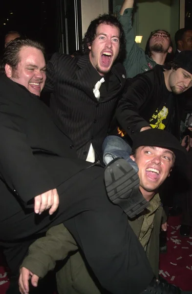 Preston lacy, dave england, jason "wee man" acuna und bam margera — Stockfoto