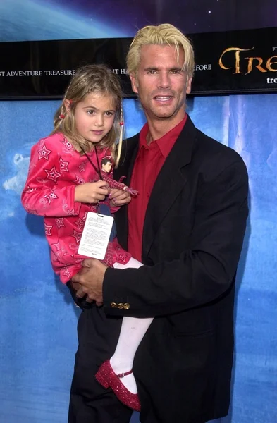 Lorenzo Lamas y su hija Alexa — Foto de Stock