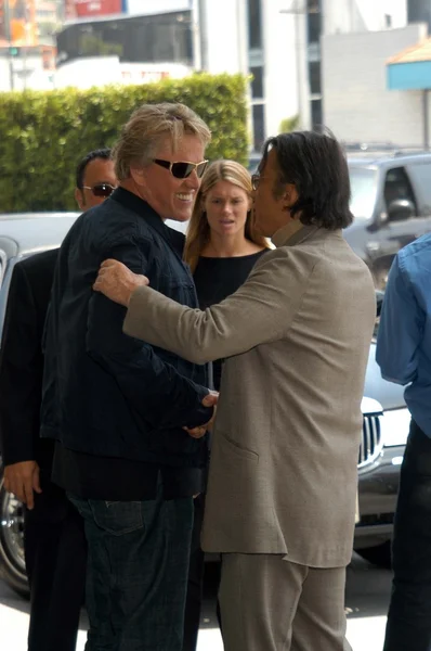 Gary Busey e Robert Evans — Fotografia de Stock