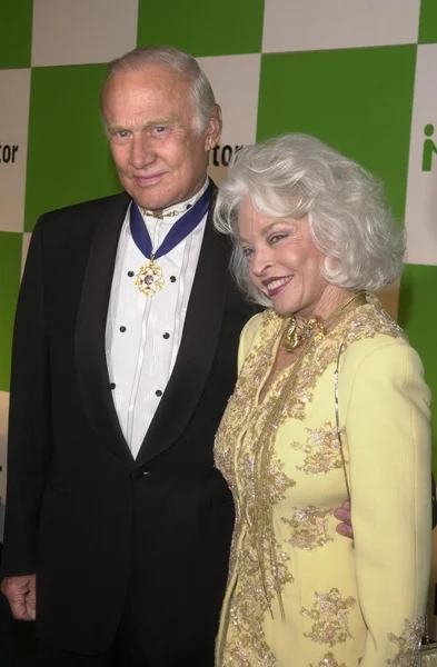 Buzz Aldrin e moglie Lois — Foto Stock