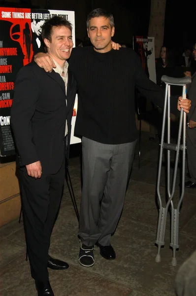 Sam Rockwell and George Clooney — Stock Photo, Image