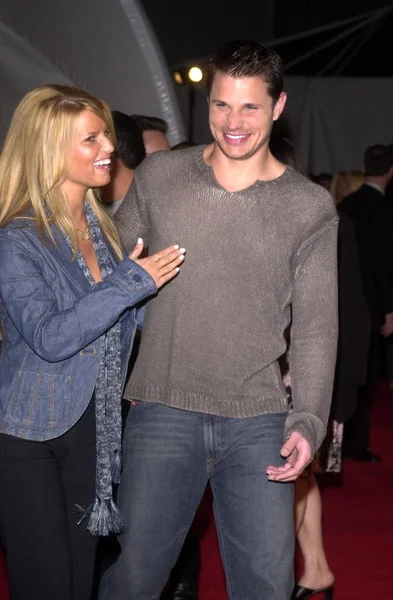 Jessica Simpson and Nick Lachey — Stock Photo, Image