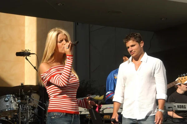 Jessica simpson och nick lachey — Stockfoto