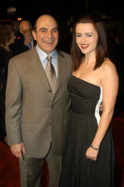 David Suchet and Helena Bonham Carter — Stock Photo, Image