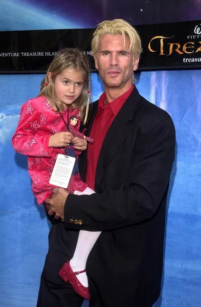 Lorenzo Lamas y su hija Alexa — Foto de Stock