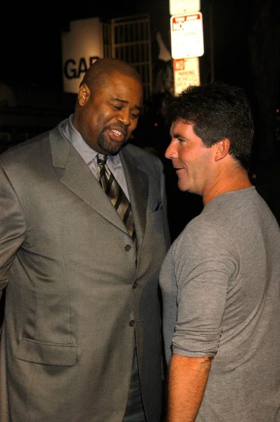 Chi mcbride i simon cowell — Zdjęcie stockowe