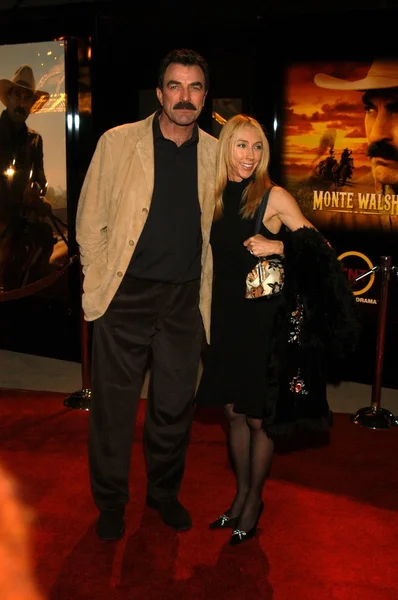 Tom Selleck e esposa Jilly Mack — Fotografia de Stock