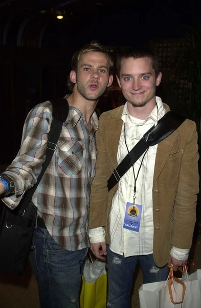 Dominic monaghan och elijah trä — Stockfoto