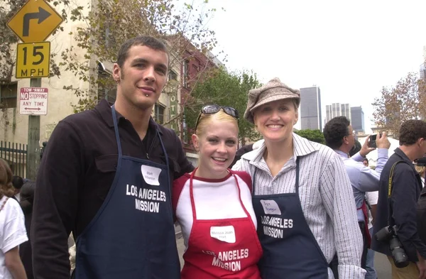 Mark Wilkerson, Melissa Joan Hart e Eryn Kruger — Fotografia de Stock