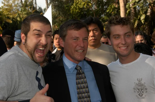 Joey fatone, leigh steinberg a lance bass — Stock fotografie