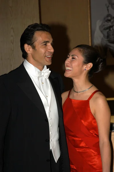 Adrian Paul and date Alexandra — Stock Photo, Image