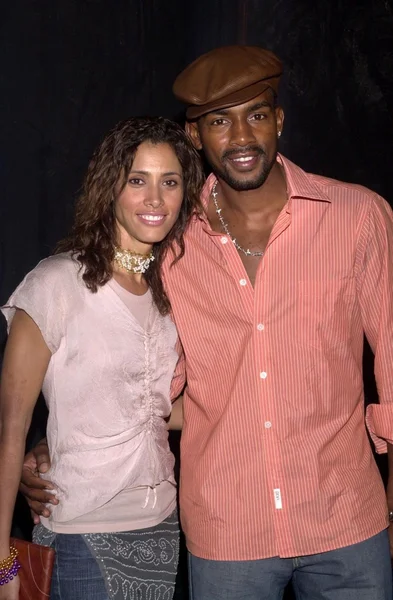 Bill bellamy och hustru kristen — Stockfoto