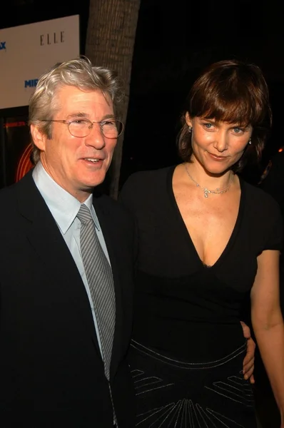 Richard gere i carey lowell — Zdjęcie stockowe