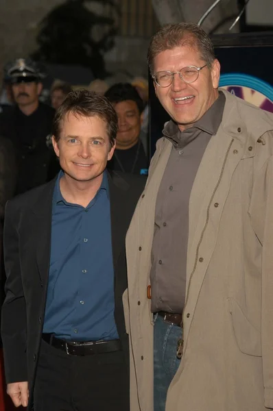 Michael J. Fox and Robert Zemeckis — Stock Photo, Image