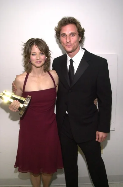 Jodie Foster y Matthew McConaughey — Foto de Stock