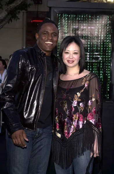 Wayne brady en vrouw — Stockfoto