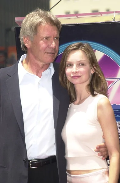 Harrison Ford ja Calista Flockhart — kuvapankkivalokuva