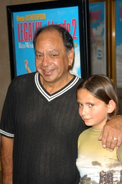 Cheech marin i córka jaśmin — Zdjęcie stockowe