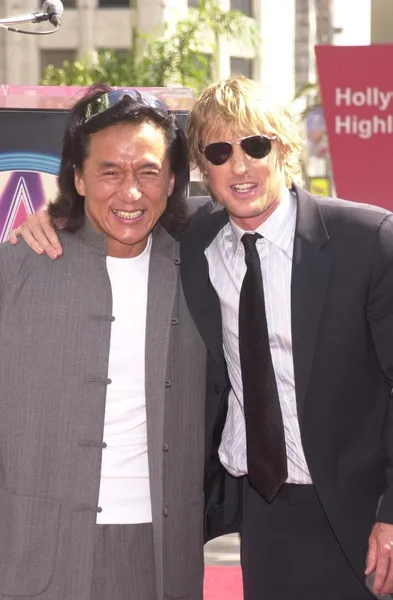 Jackie chan ve owen wilson — Stok fotoğraf