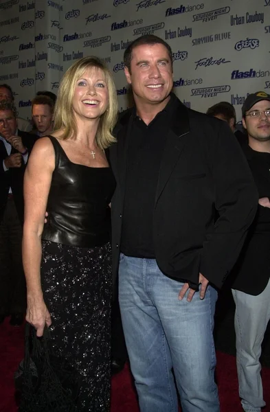 John Travolta and Olivia Newton-John — Stock Photo, Image