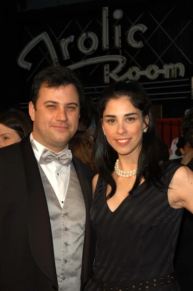 Jimmy Kimmel and Sarah Silverman — стокове фото