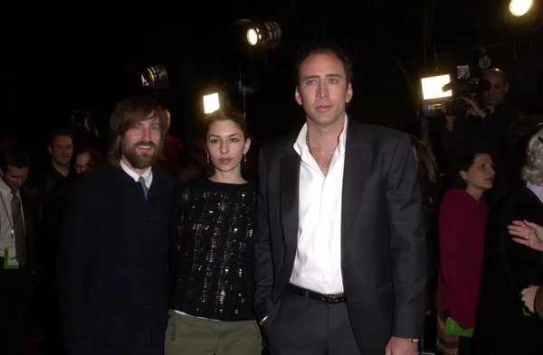 Sofia coppola i nicolas cage — Zdjęcie stockowe