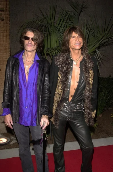 Joe Perry and Steven Tyler — Stock Photo, Image