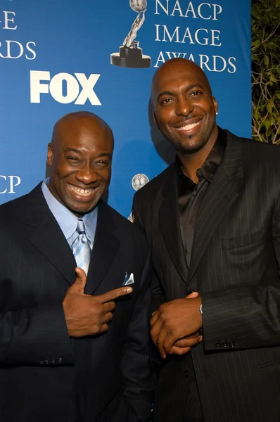 Michael clarke duncan a john salley — Stock fotografie