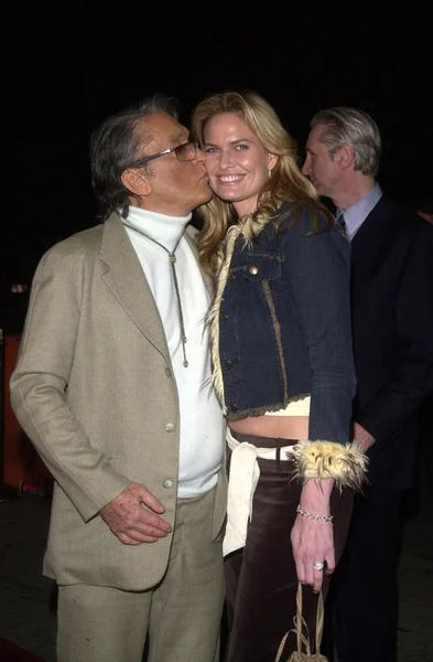 Robert Evans and wife — Stock Photo, Image