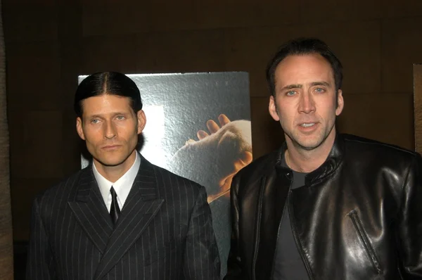 Crispin glover i nicolas cage — Zdjęcie stockowe