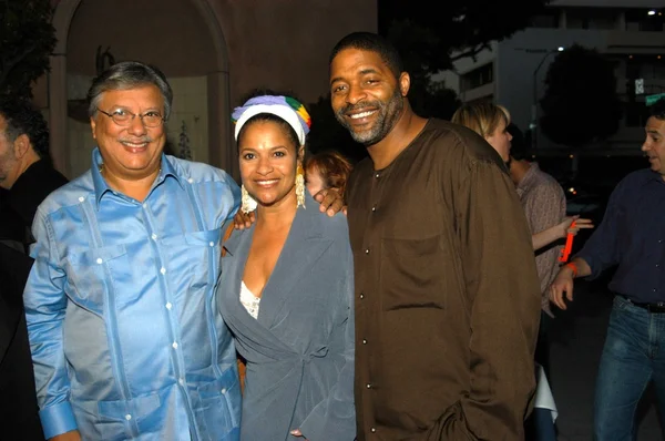 Arturo Sandoval, Debbie Allen e o marido Norm Nixon — Fotografia de Stock