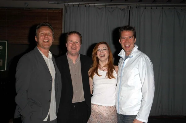 Anthony Head, Joss Whedon, Alyson Hannigan y Alexis Denisof — Foto de Stock