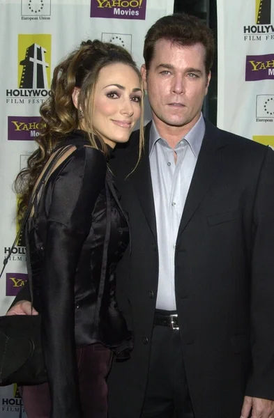 Ray Liotta e la moglie Michelle — Foto Stock