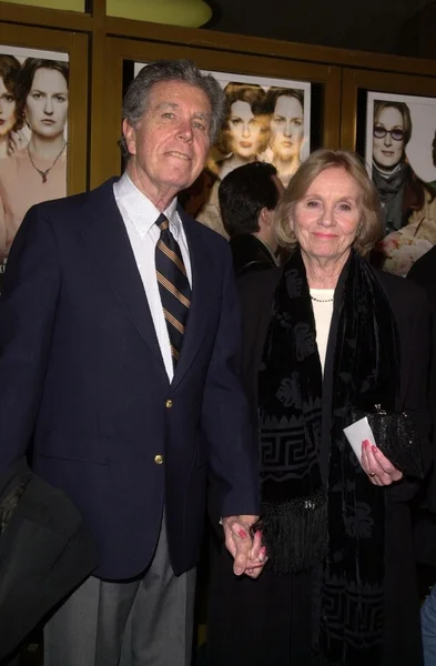 Eva Marie Saint e o marido Jeffrey Hayden — Fotografia de Stock