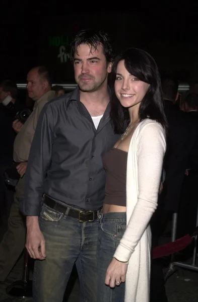 Ron Livingston and date Lisa — Stock Photo, Image