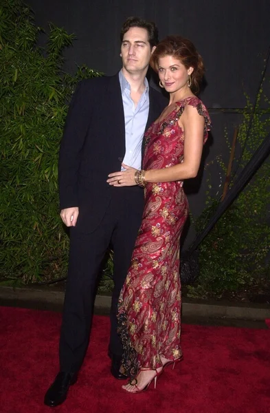 Debra Messing y su esposo Daniel Zelman — Foto de Stock