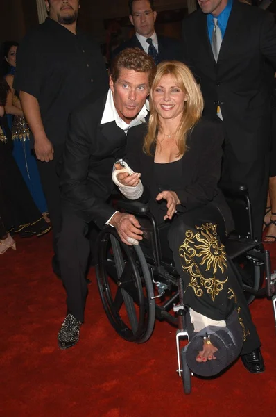 David Hasselhoff and wife Pamela — Stock Photo, Image