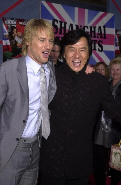 Owen Wilson dan Jackie Chan — Stok Foto