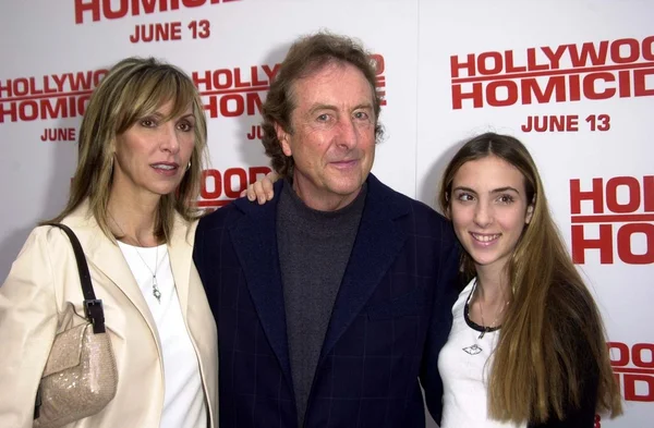 Eric Idle with wife Tanya and daughter Lily — Stock Photo, Image