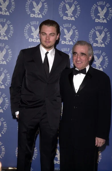 Мартин Скорсезе и Леонардо Ди Каприо — стоковое фото