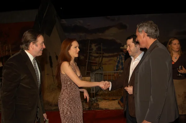 John ritter, amy yasbeck, matthew broderick en victor garber — Stockfoto