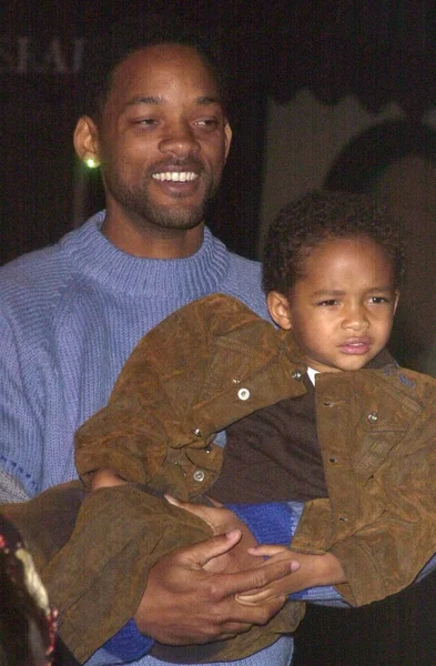 Will Smith y su hijo — Foto de Stock