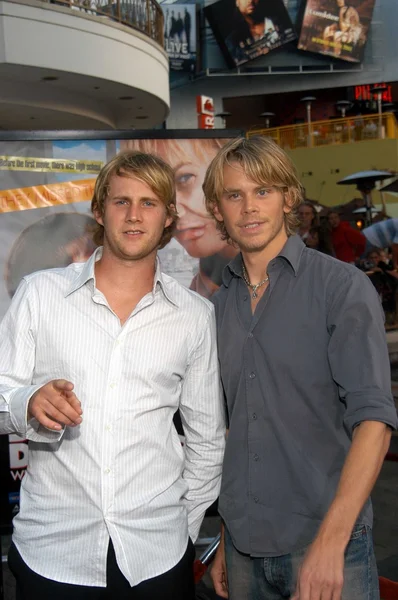 Derek richardson i eric christian olsen — Zdjęcie stockowe